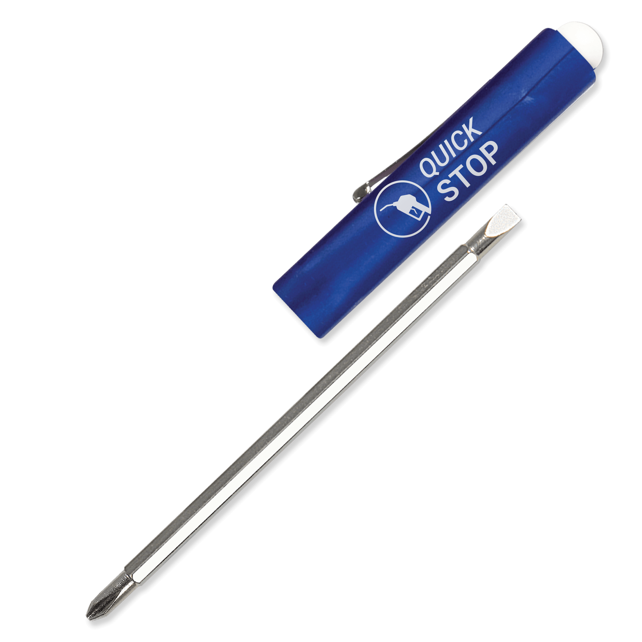 Metallic Blue Imprinted